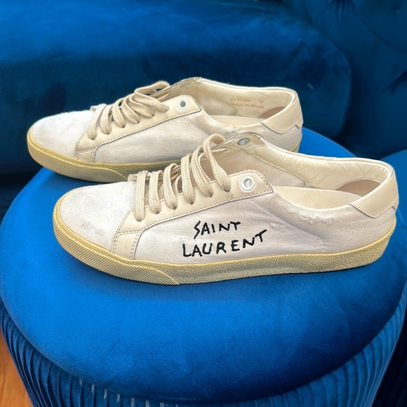 Saint Laurent Distressed Sneakers - Picture 2 of 10